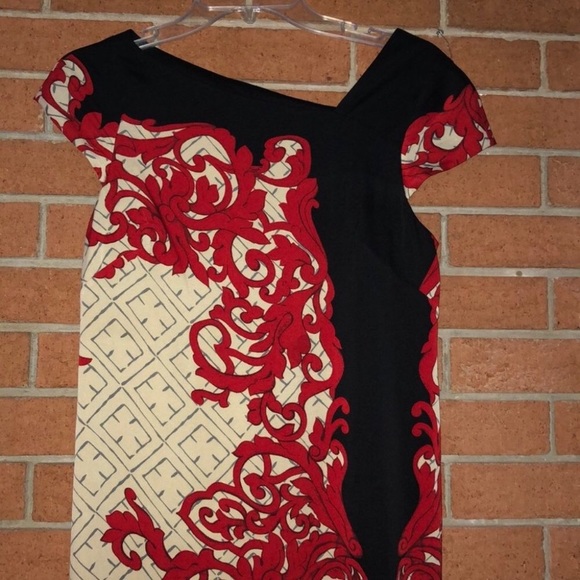 ❣️YOANA BARASCHI❣️SCROLLWORK PRINTED SHEATH DRESS - Picture 3 of 6